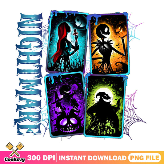 Nightmare Before Christmas PNG Bundle, Jack Sally Halloween PNG, Disney PNG