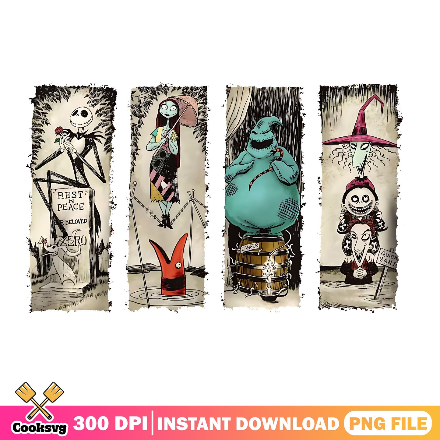 Nightmare Before Christmas PNG Bundle, Jack Skelley Halloween PNG, Disney PNG