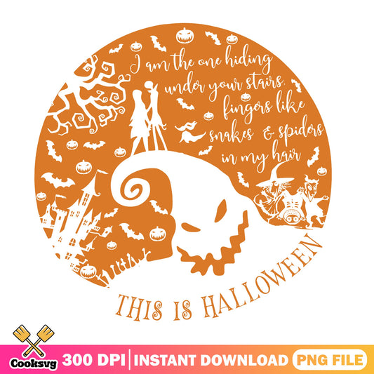 Nightmare Before Christmas PNG, This Is Halloween PNG, Jack Skellington PNG