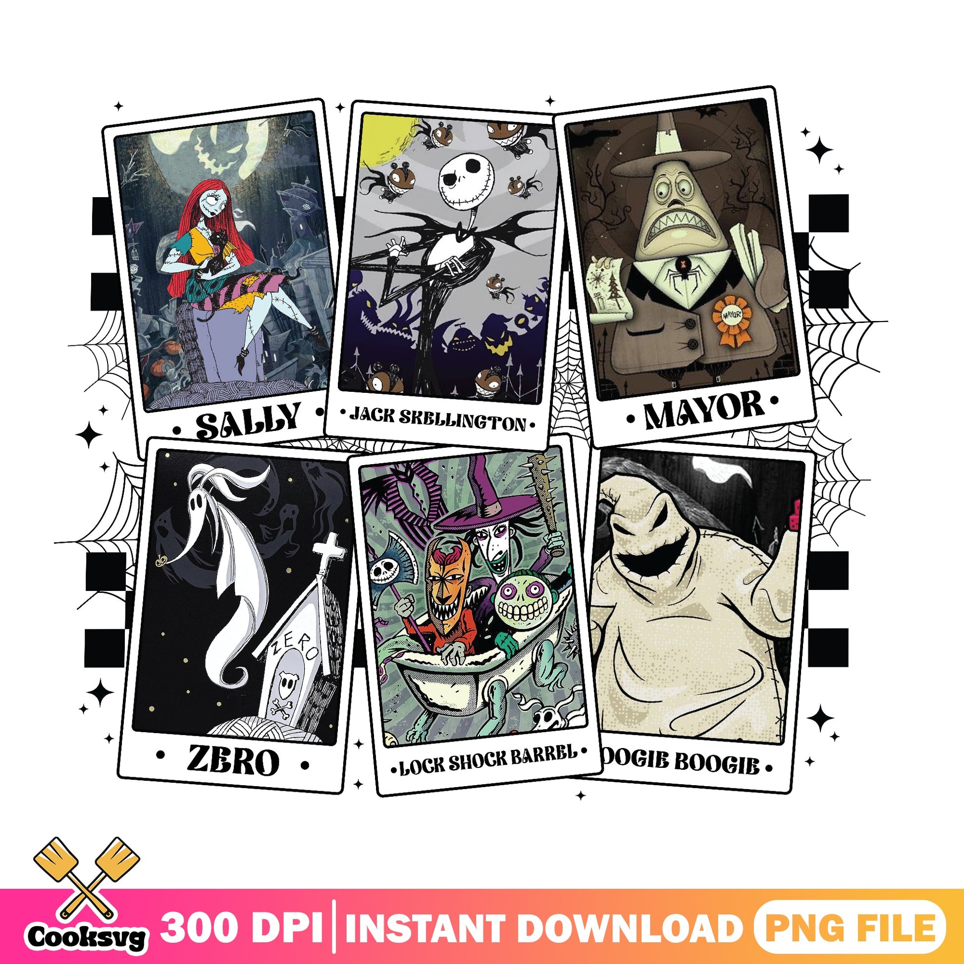 Nightmare Before Christmas Tarot Card, Halloween PNG, Disney PNG