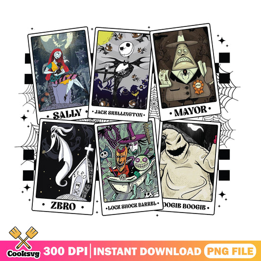 Nightmare Before Christmas Tarot Card, Halloween PNG, Disney PNG