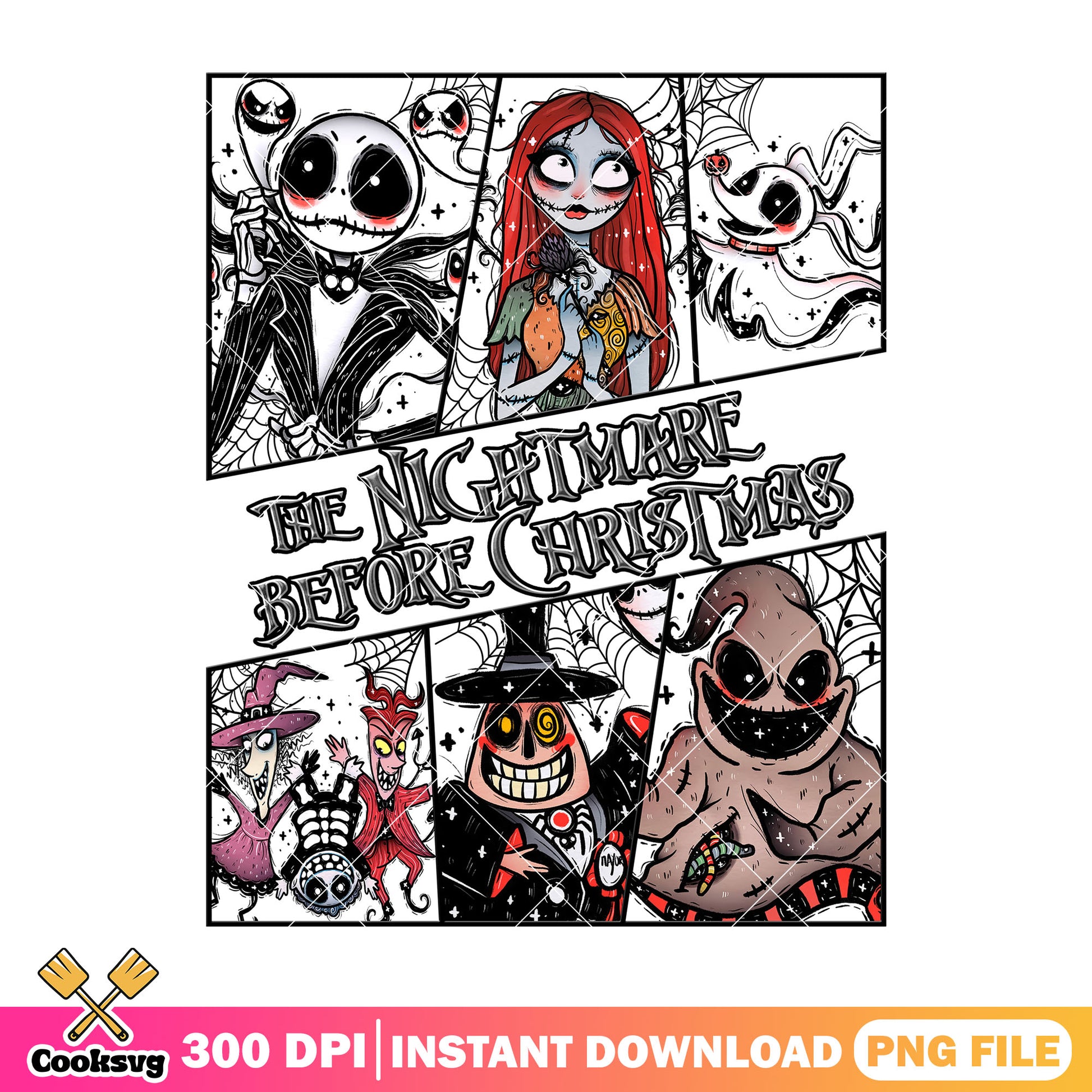 Nightmare christmas png, halloween movie png, halloween spirit png