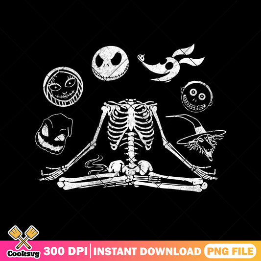 Nightmare head halloween png, nightmare before christmas png, head png