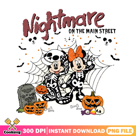 Nightmare skeleton mickey png, halloween cartoon png, mickey mouse png