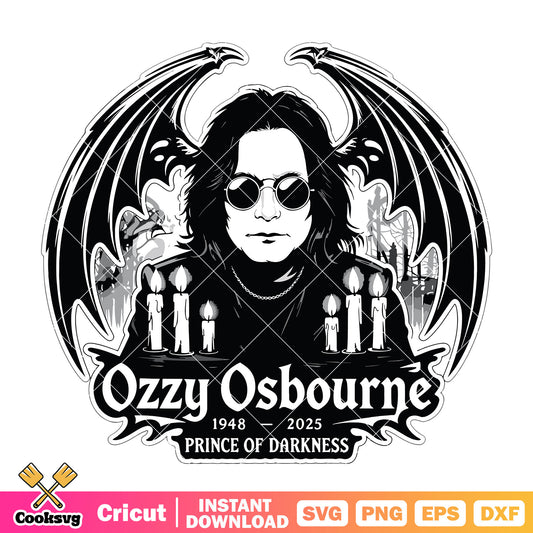No more tour ozzy osbourne svg, ozzy 2025 svg, ozzy rock n roll svg