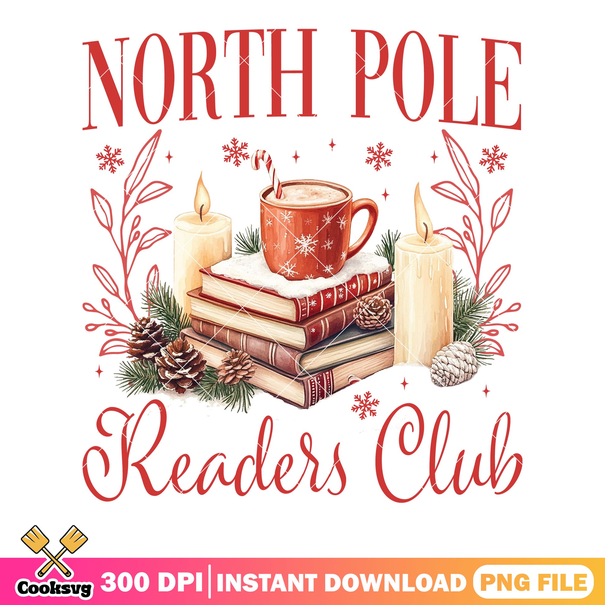 North pole readers club png, christmas tree png, north pole png