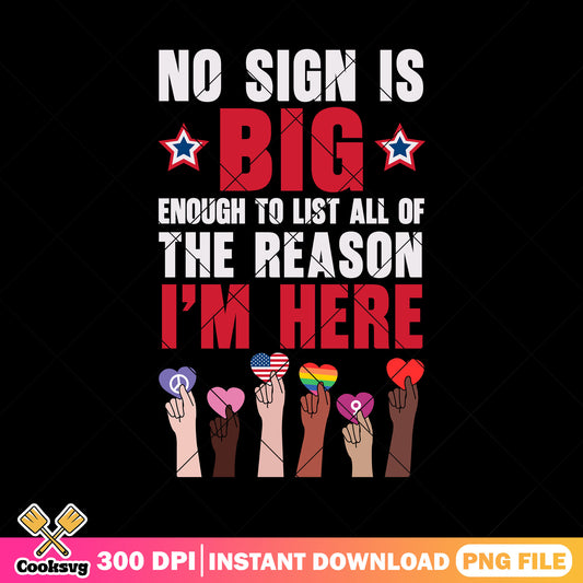 No sign is big no kings png, no kings quote png, no kings act png