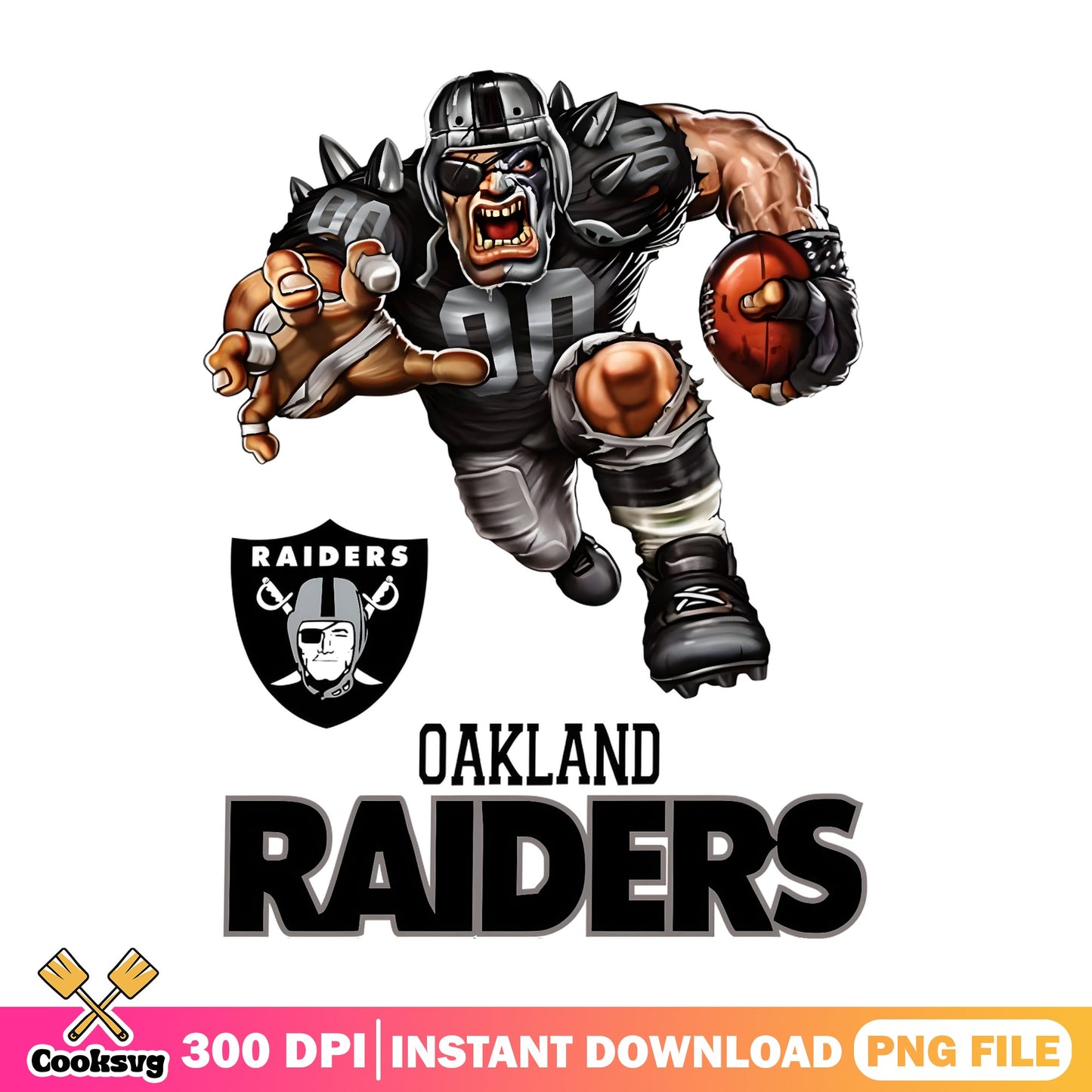 Oakland Raiders Mascot NFL Football PNG, Raiders PNG, NFL PNG
