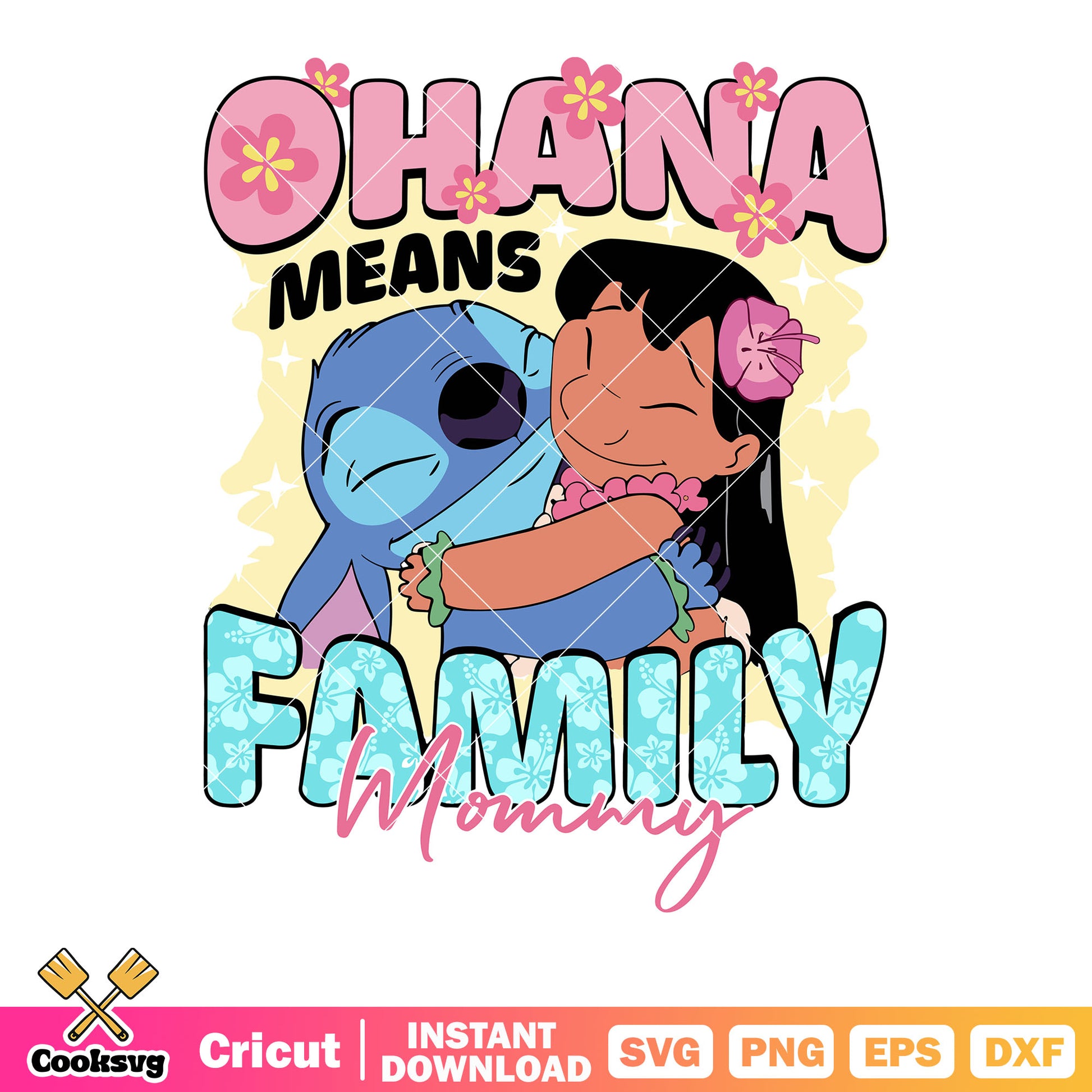 Ohana means family svg, stitch and lilo svg, disney character svg