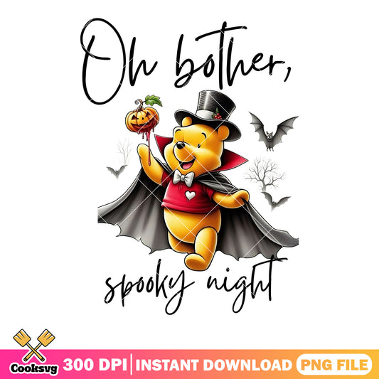 Oh better pooh the winnie png, disney halloween png, spooky nights png