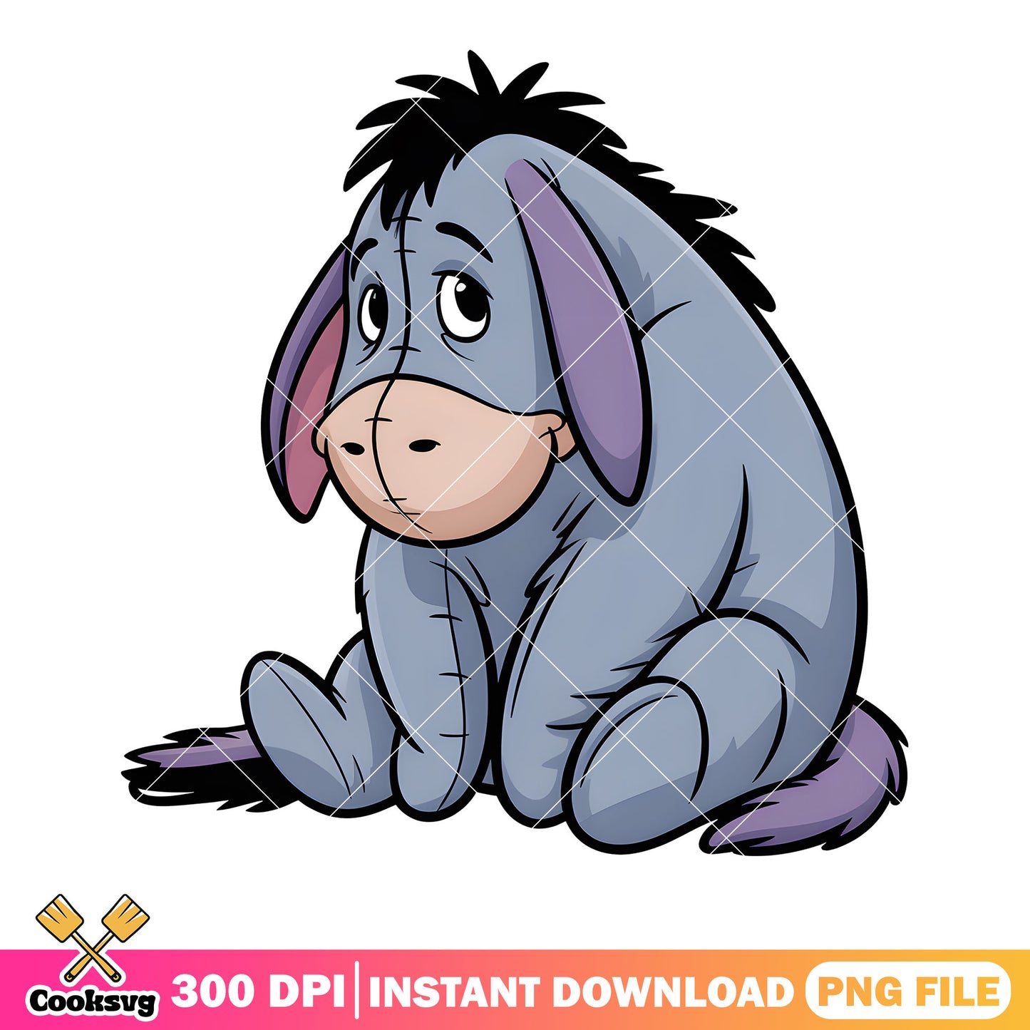 Oh shy eeyore doll png, winnie the pooh eeyore png, disney poster png