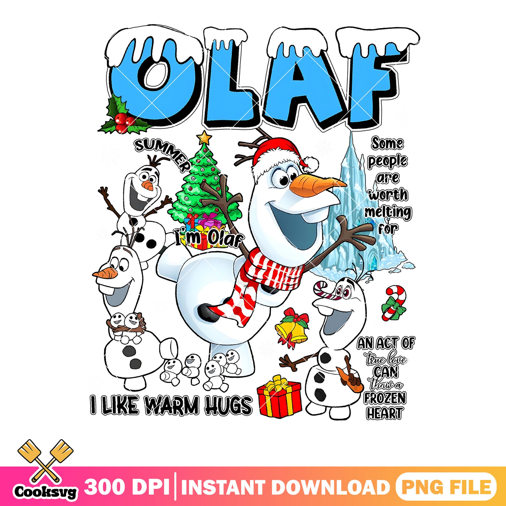 Olaf frozen christmas png, hugs olaf snowman png, warm hugs png