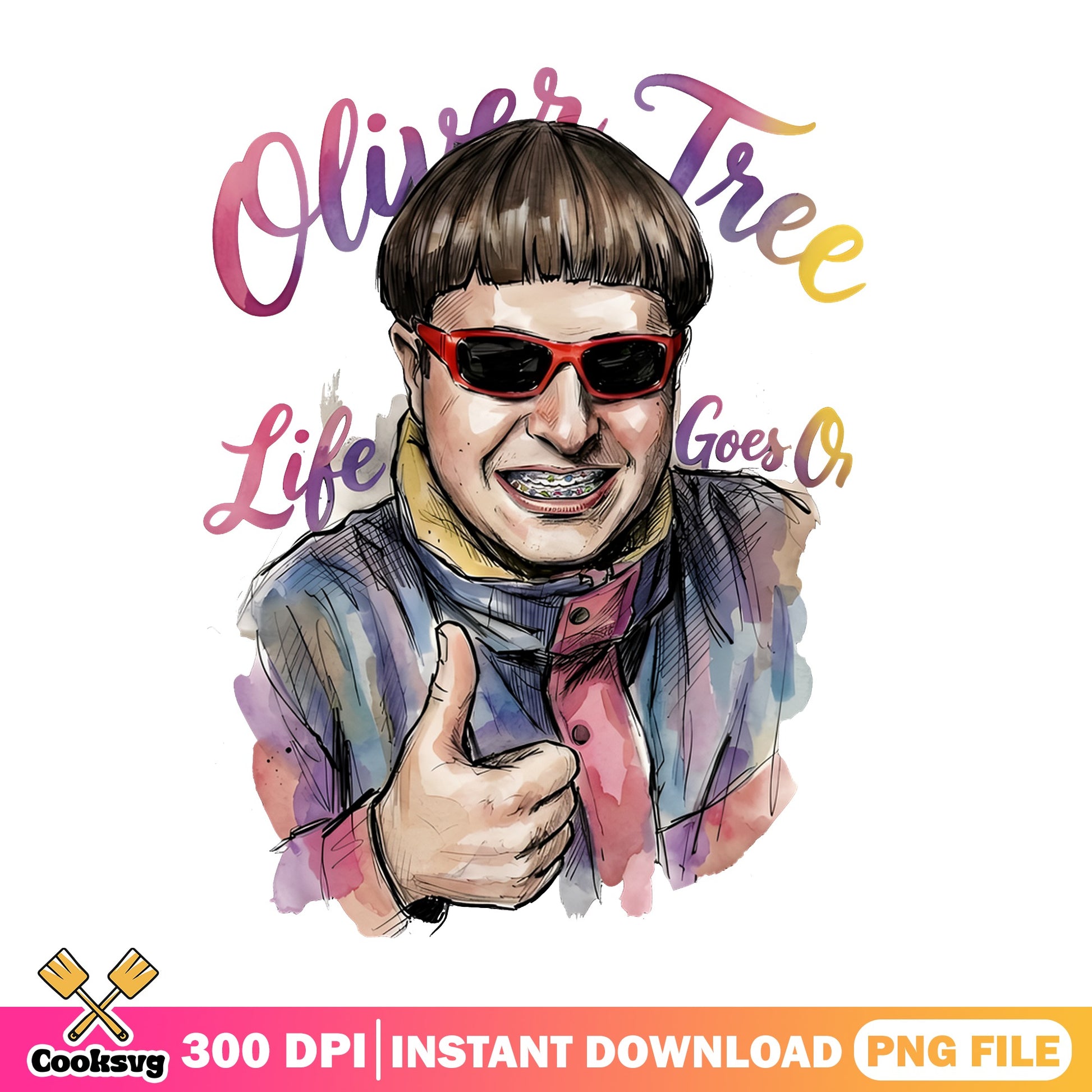 Oliver Tree Life Goes On PNG, Music Fan Art PNG, Singer PNG