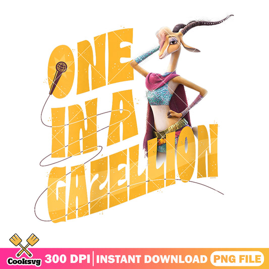 One in a gazellion png, gazelle zootopia png, zootopia movie png