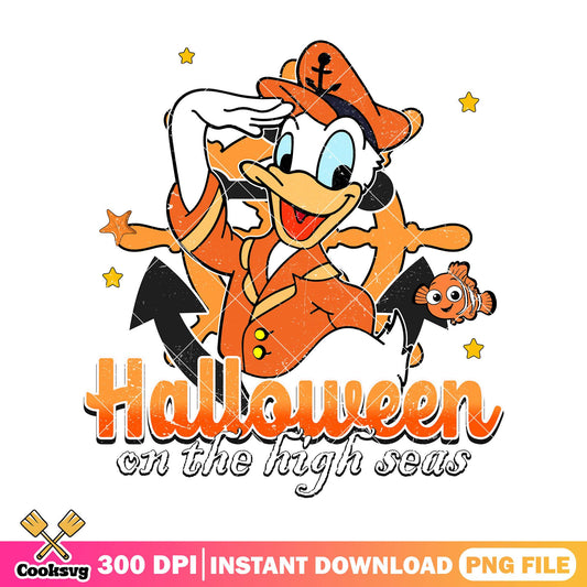 On high seas with donald png, halloween costume png, disney duck png