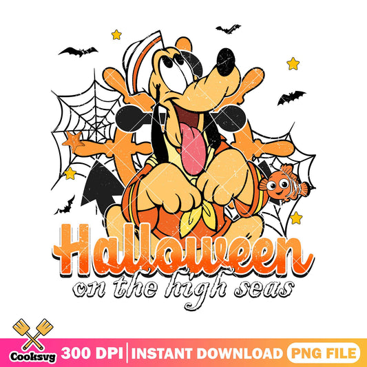 On high seas with pluto png, halloween spirit png, disney world png