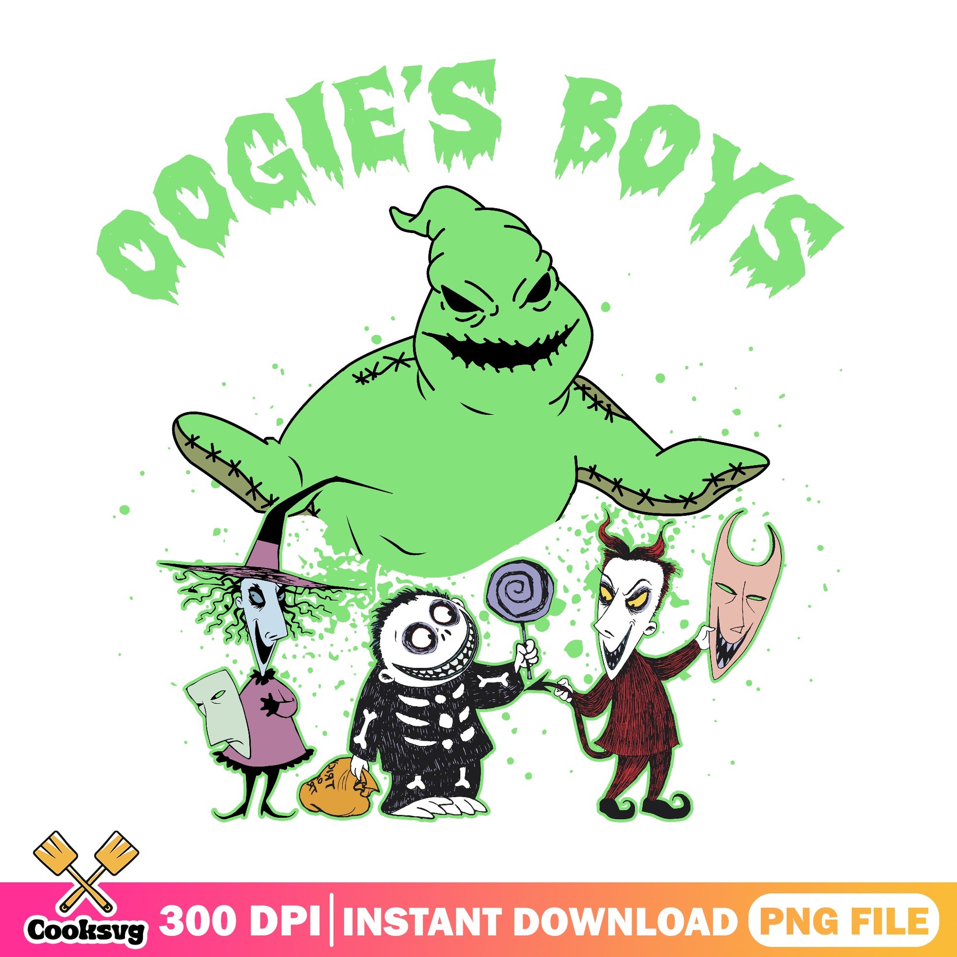 Oogie Boogie Boys Nightmare Before Christmas PNG, Halloween PNG, Disney PNG