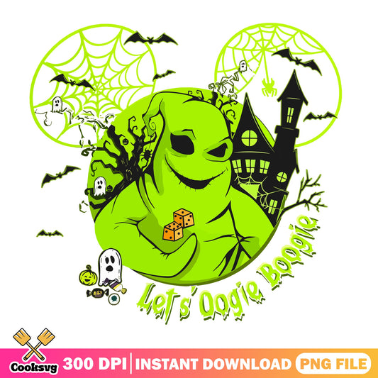 Oogie Boogie Halloween PNG, Disney Mickey PNG, Nightmare PNG