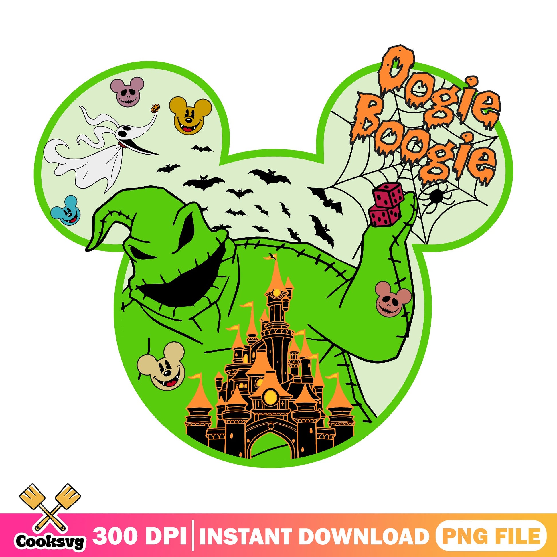 Oogie Boogie Mickey Mouse Halloween PNG, Disney PNG, Halloween PNG