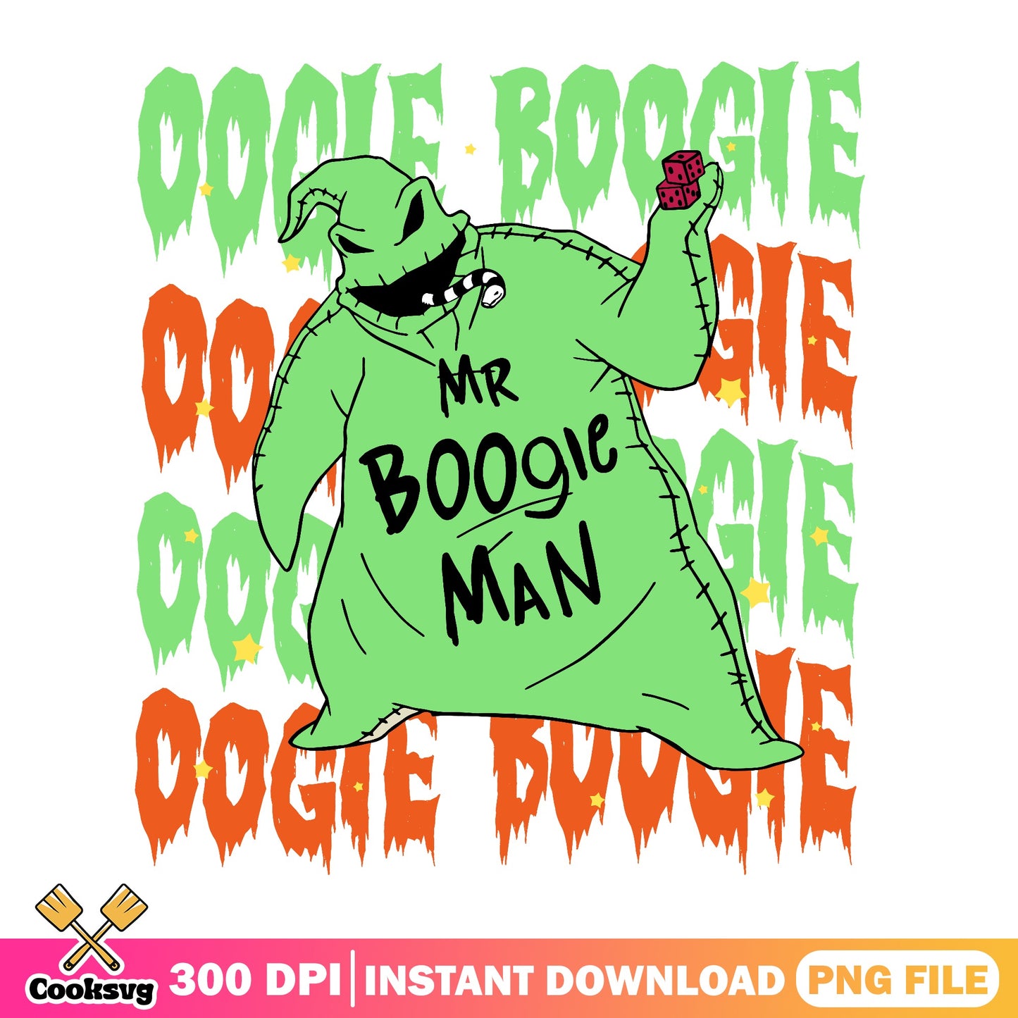 Oogie Boogie Mr Boogie Man PNG, Nightmare Before Christmas PNG, Halloween PNG