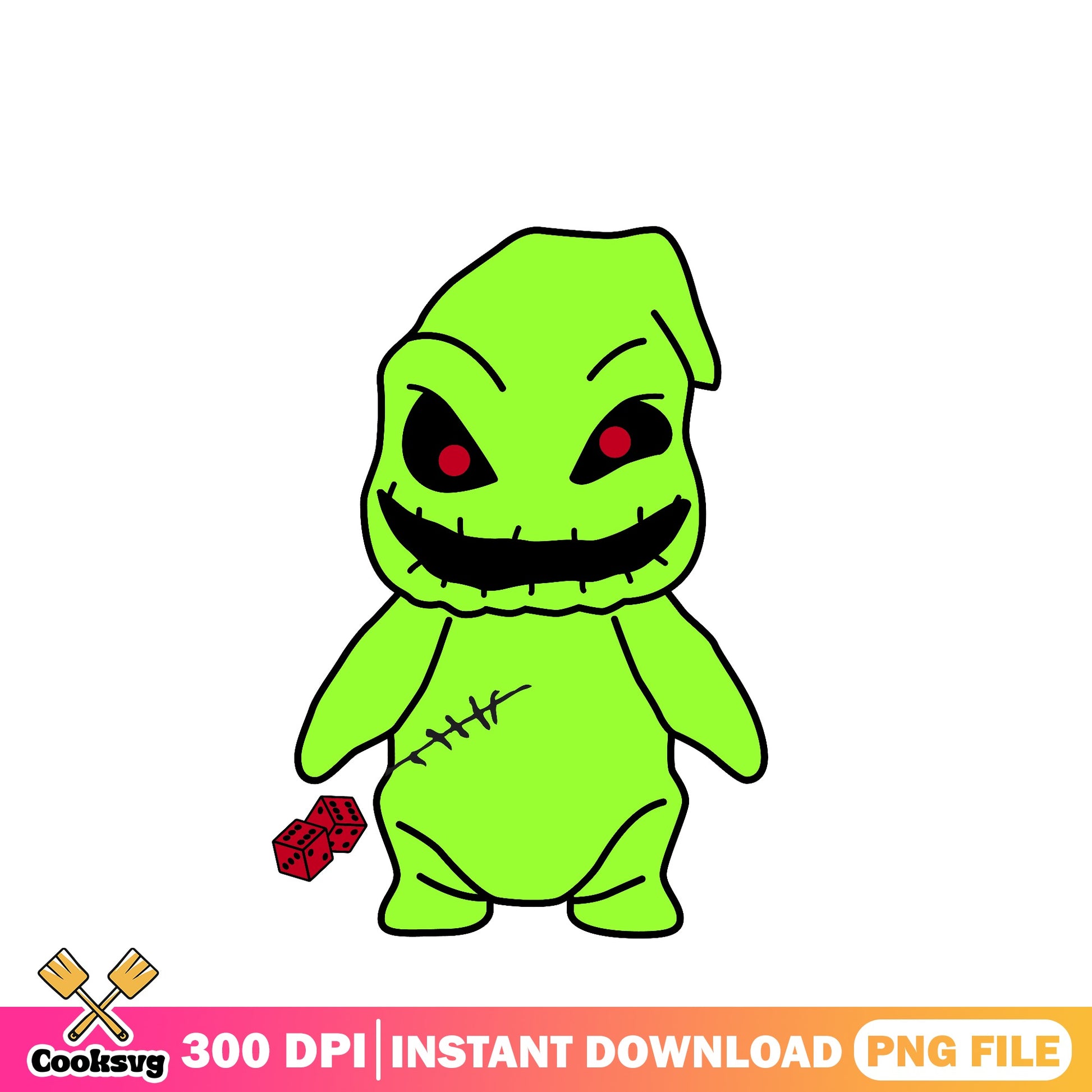 Oogie Boogie Nightmare Before Christmas PNG, Halloween PNG, Disney PNG
