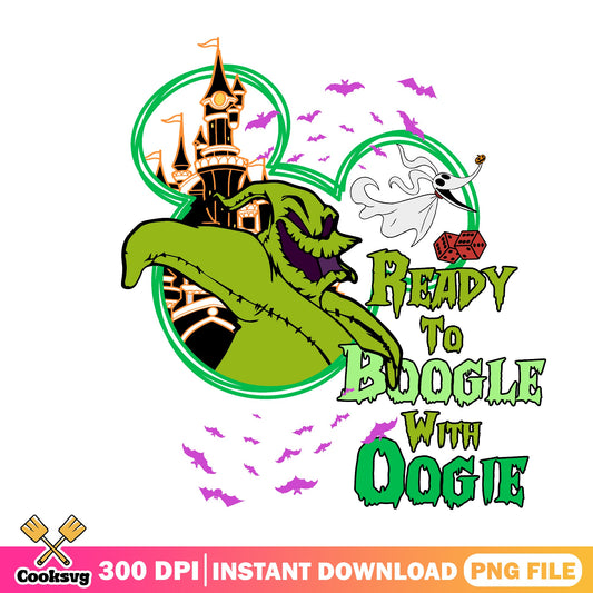 Oogie Boogie Ready To Boogie PNG, Disney Halloween PNG, Nightmare PNG