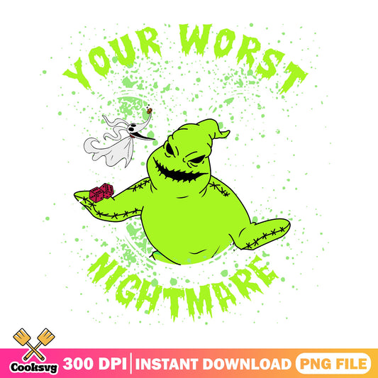 Oogie Boogie Your Worst Nightmare PNG, Halloween PNG, Disney PNG