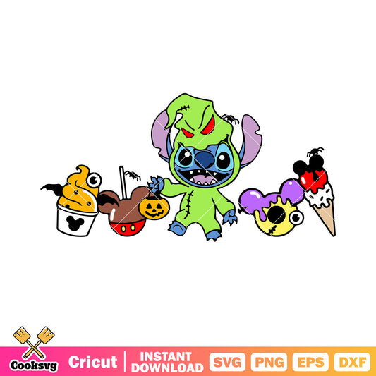Oogie boogie costume svg, icecream svg, stitch character svg
