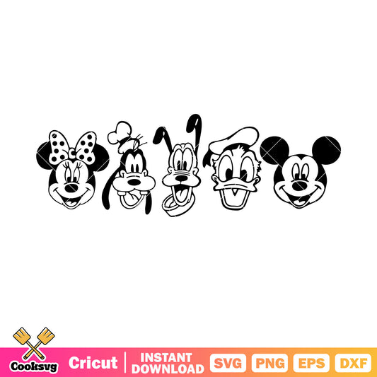 Outline head mickey mouse svg, mickey mouse head svg, mickey outline svg