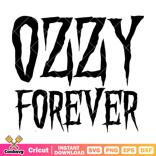 Ozzy osbourne forever svg, ozzy osbourne svg, ozzy tour 2025​ svg