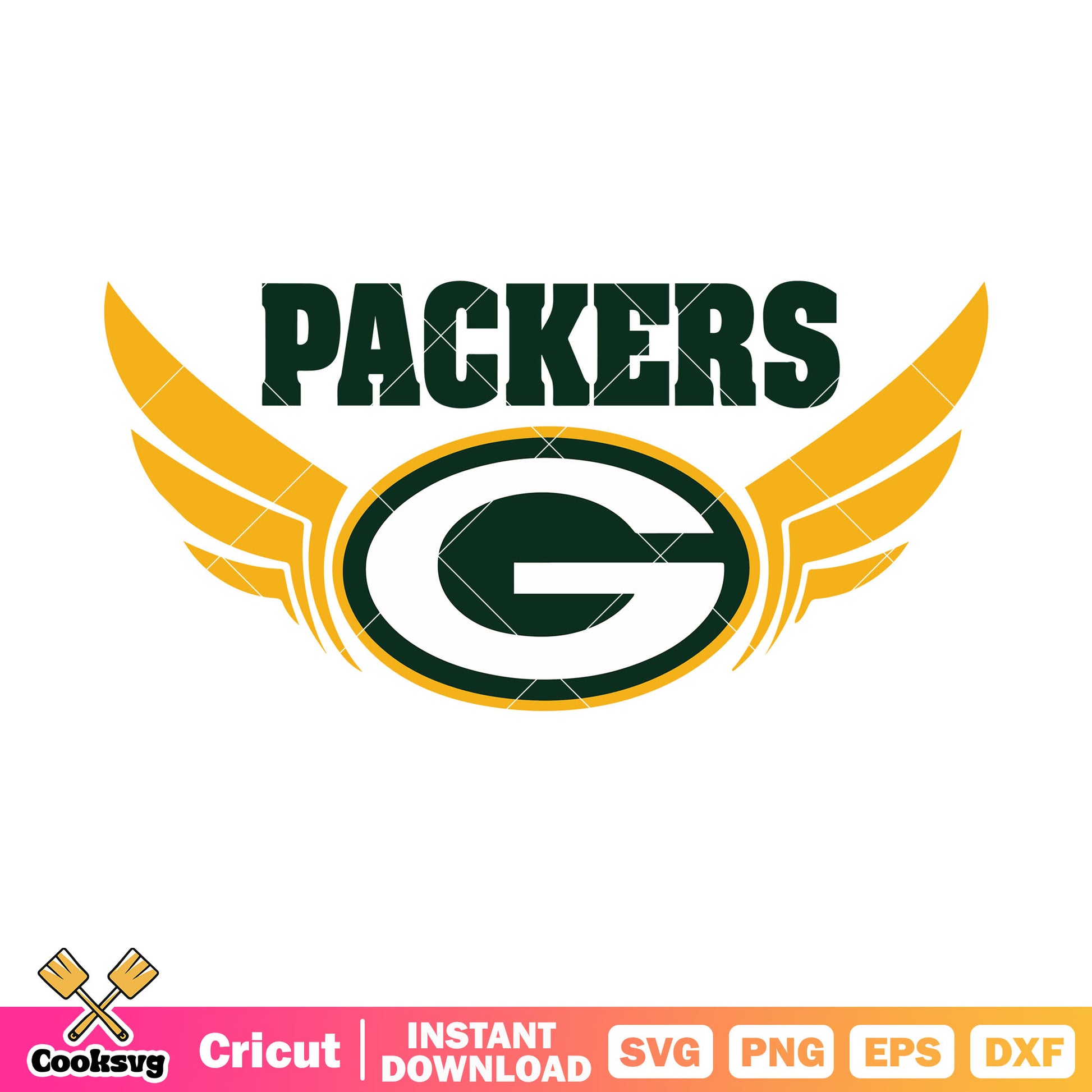 Packers g wild wing svg, Green Bay Packers svg, g packers​ svg