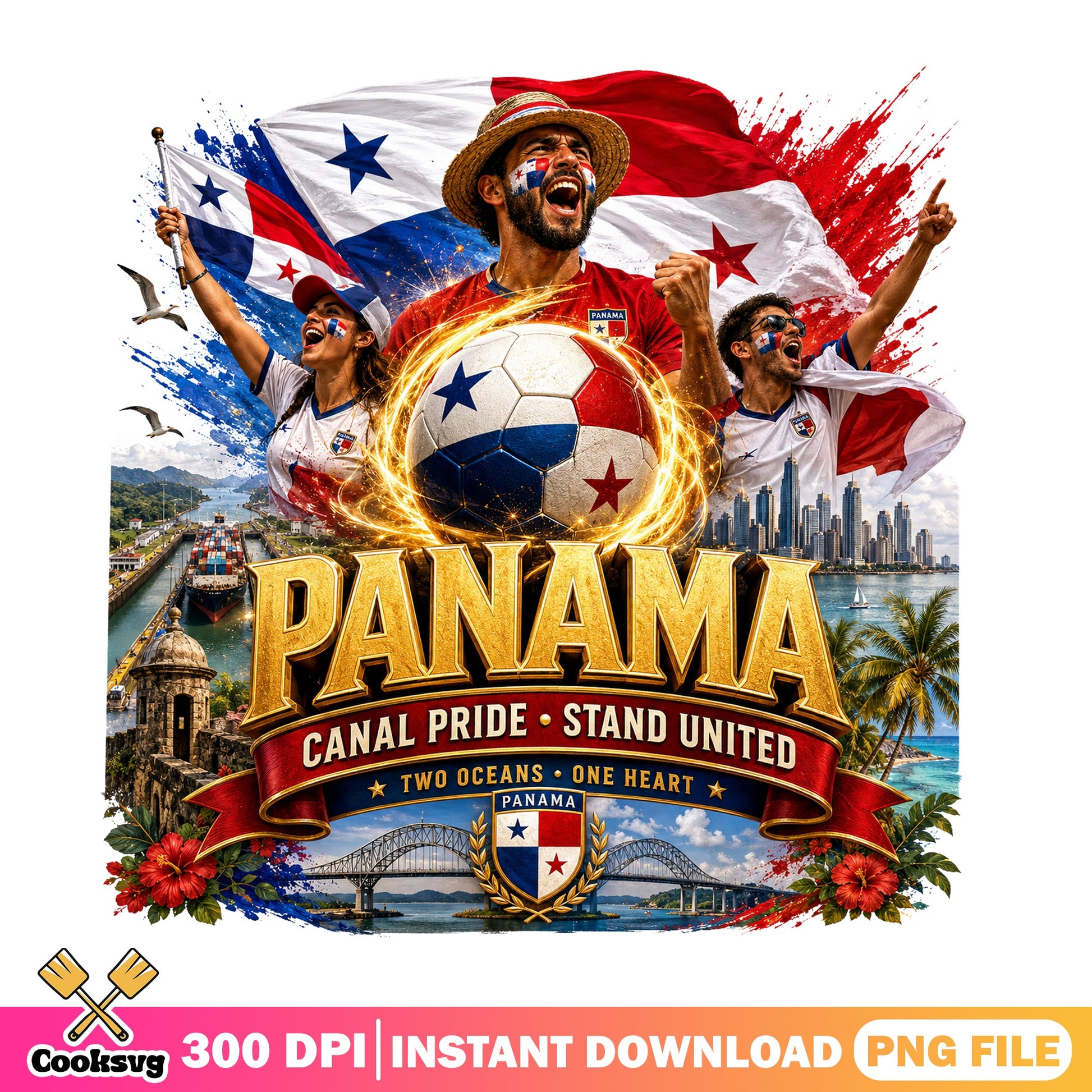 Panama Soccer Canal Pride Stand United, Panama Flag PNG, Football PNG