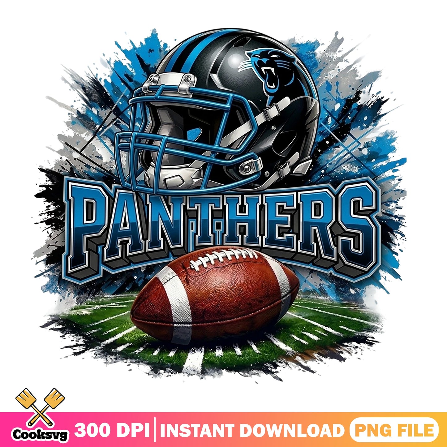 Panthers Football Helmet Png, NFL Team Fan Gift, Football PNG