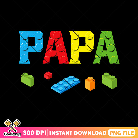 Papa master builder building png, brick block png, building kids​ png