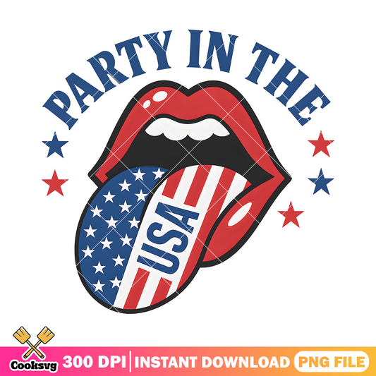 Party in the usa lips png, party in usa​ png, america usa png