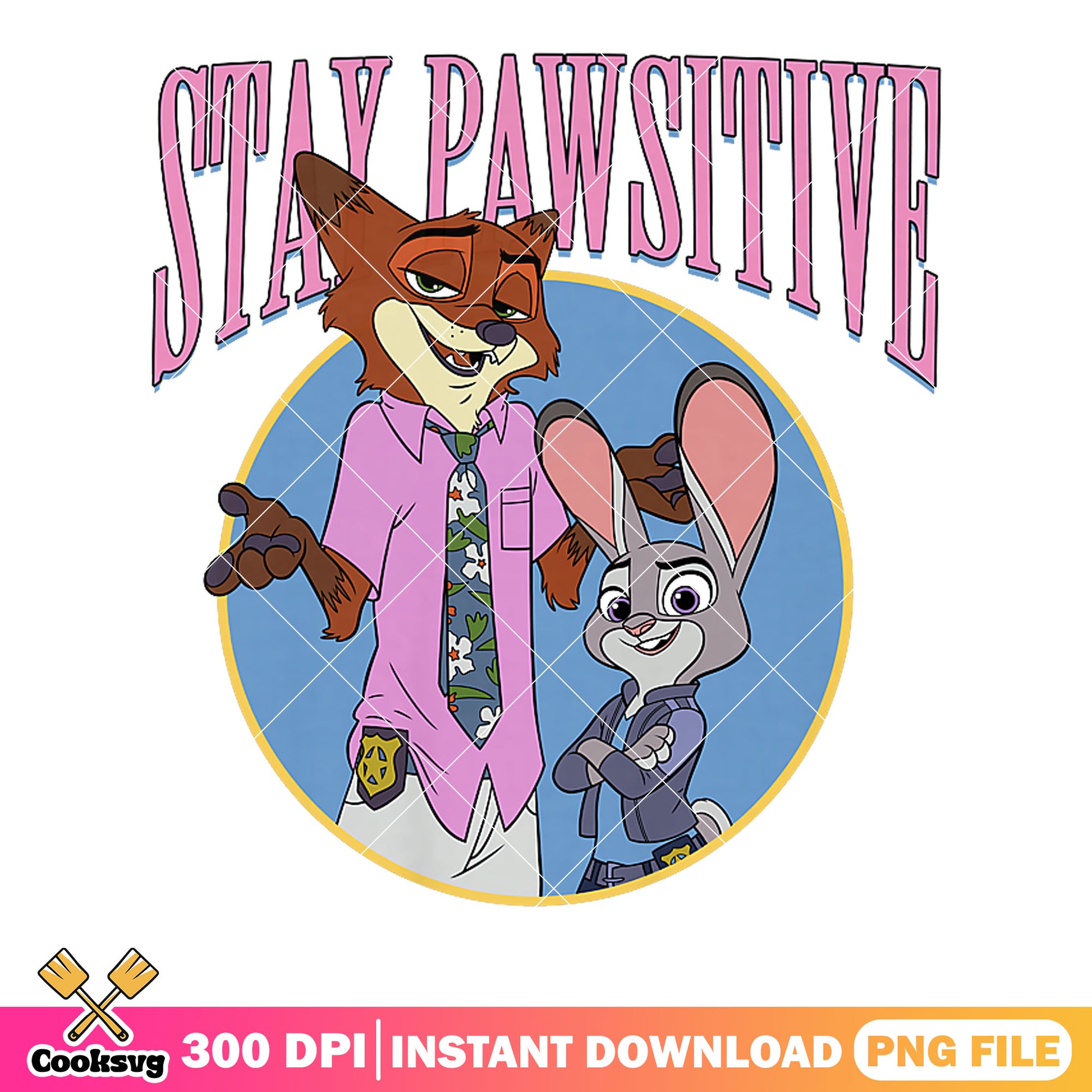 Pawsitive couple disney png, disney zootopia png, nick and judy png