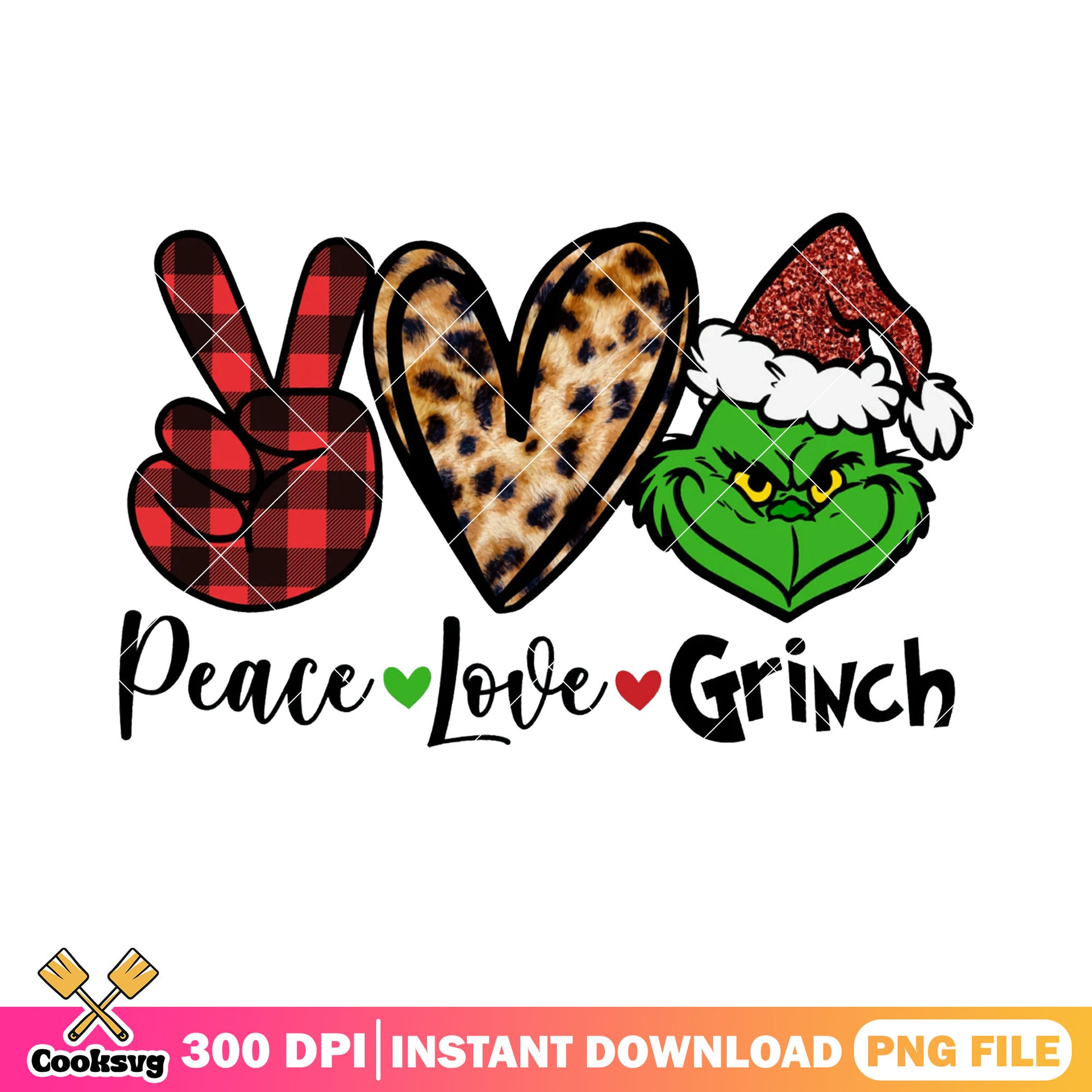 Peace love grinch png, the grinch png, resting bitch face​ png