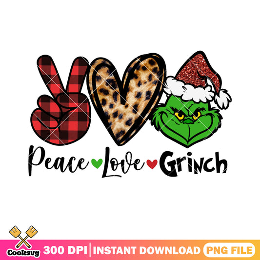 Peace love grinch png, the grinch png, resting bitch face​ png
