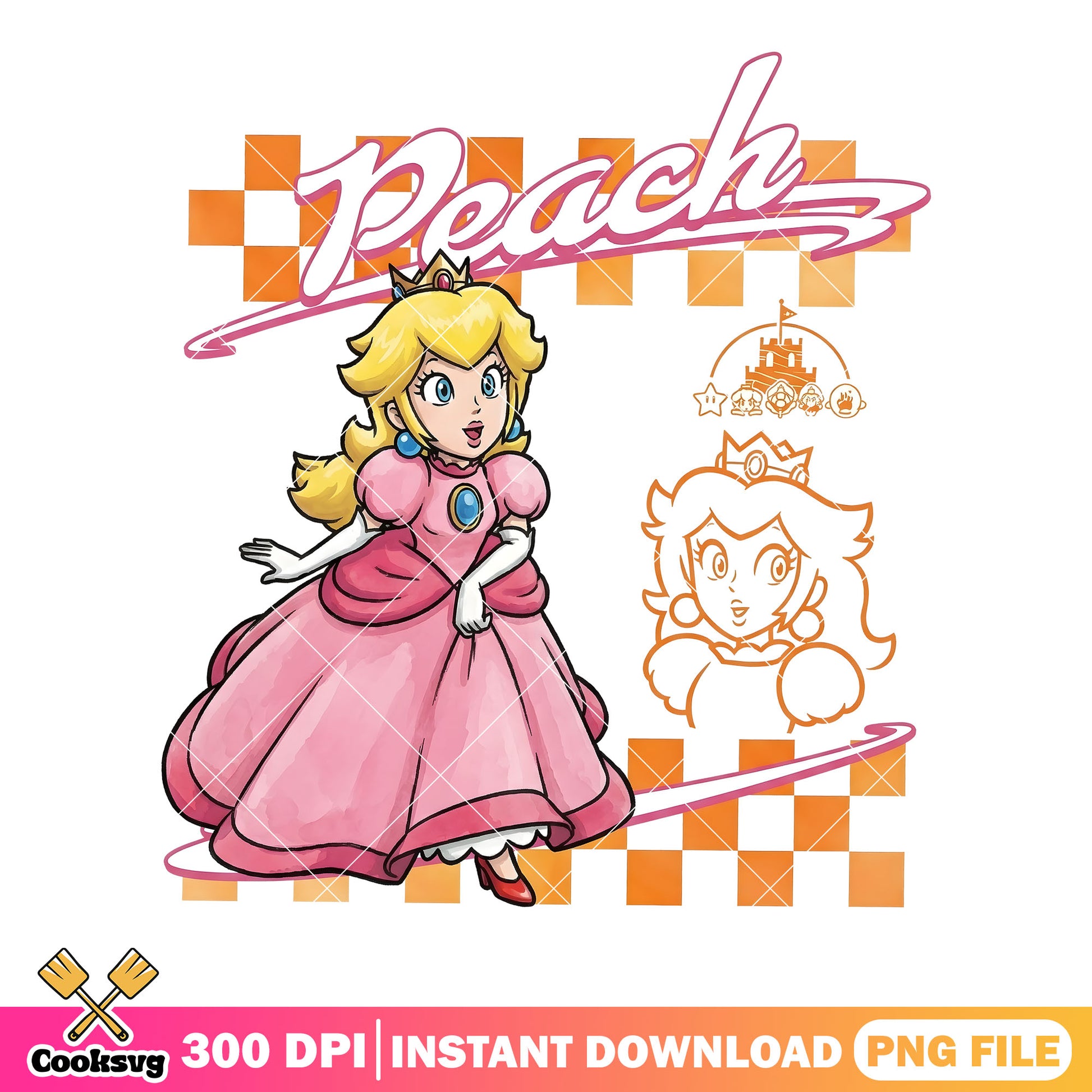Peach princess mario png, super mario galaxy png, mario poster png