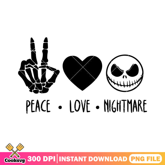 Peach love nightmare png, halloween disney png, jack art png