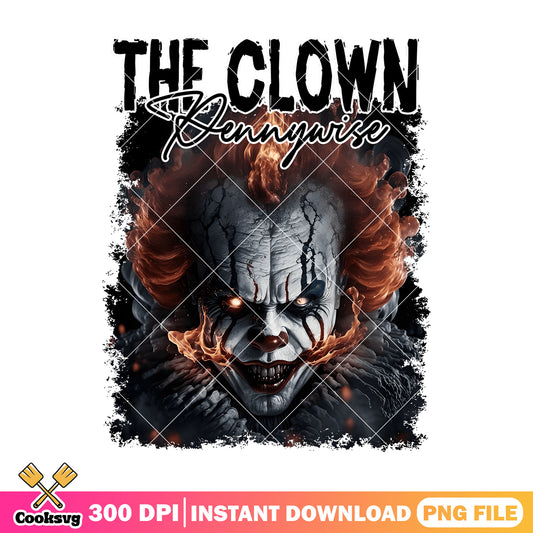 Pennywise the clown png, horror movies​ png, halloween png