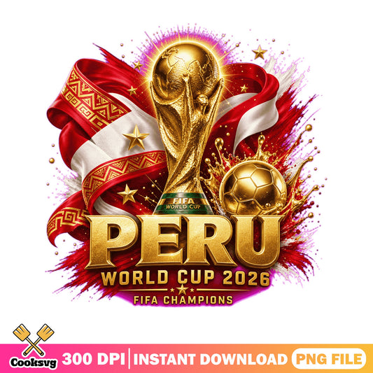 Peru World Cup 2026 PNG, Fifa Champions Soccer PNG, Peru Flag PNG
