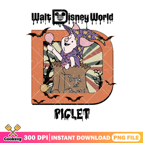 Piglet halloween vibe png, piglet pooh png, halloween costume png