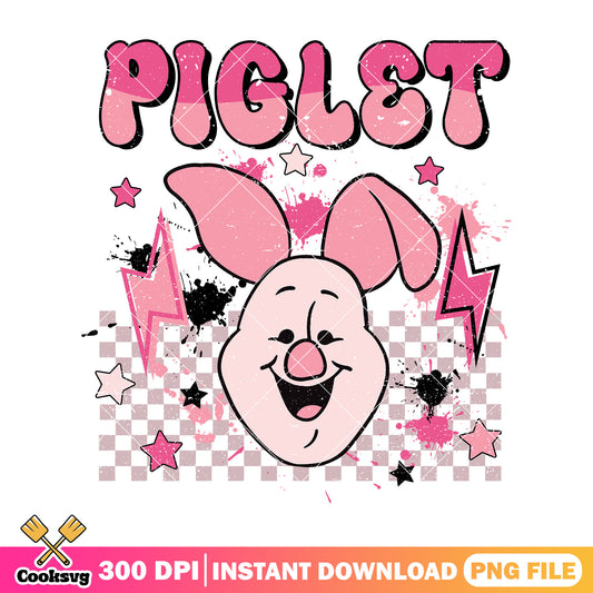 Piglet head vibes png, winnie the pooh png, disney head png