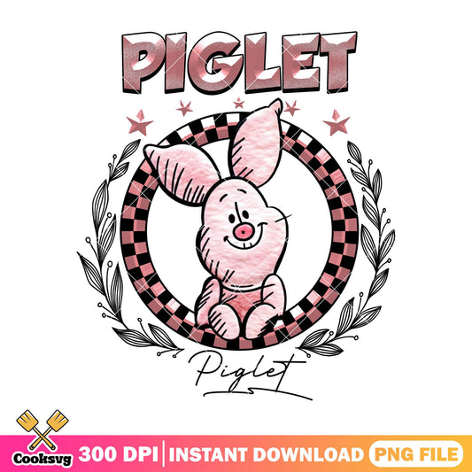 Piglet signature png, piglet costume​ png, disney characters png