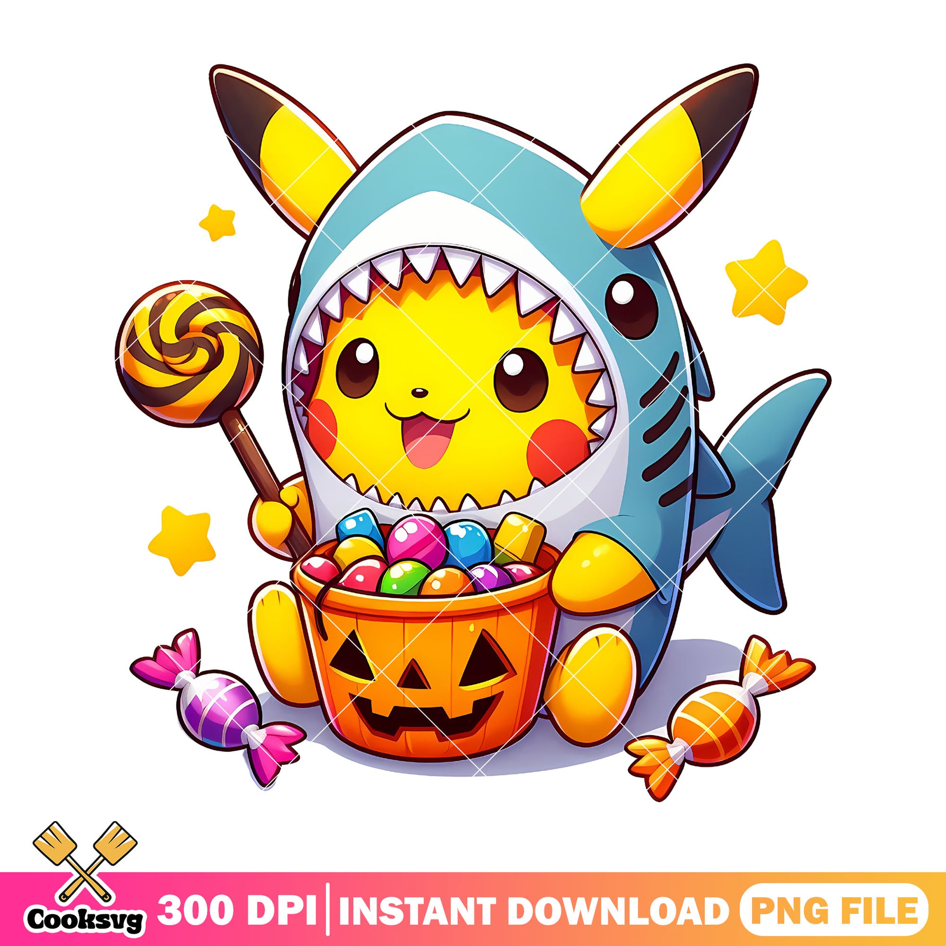 Pikachu Trick or Treat design png, halloween png, pikachu png