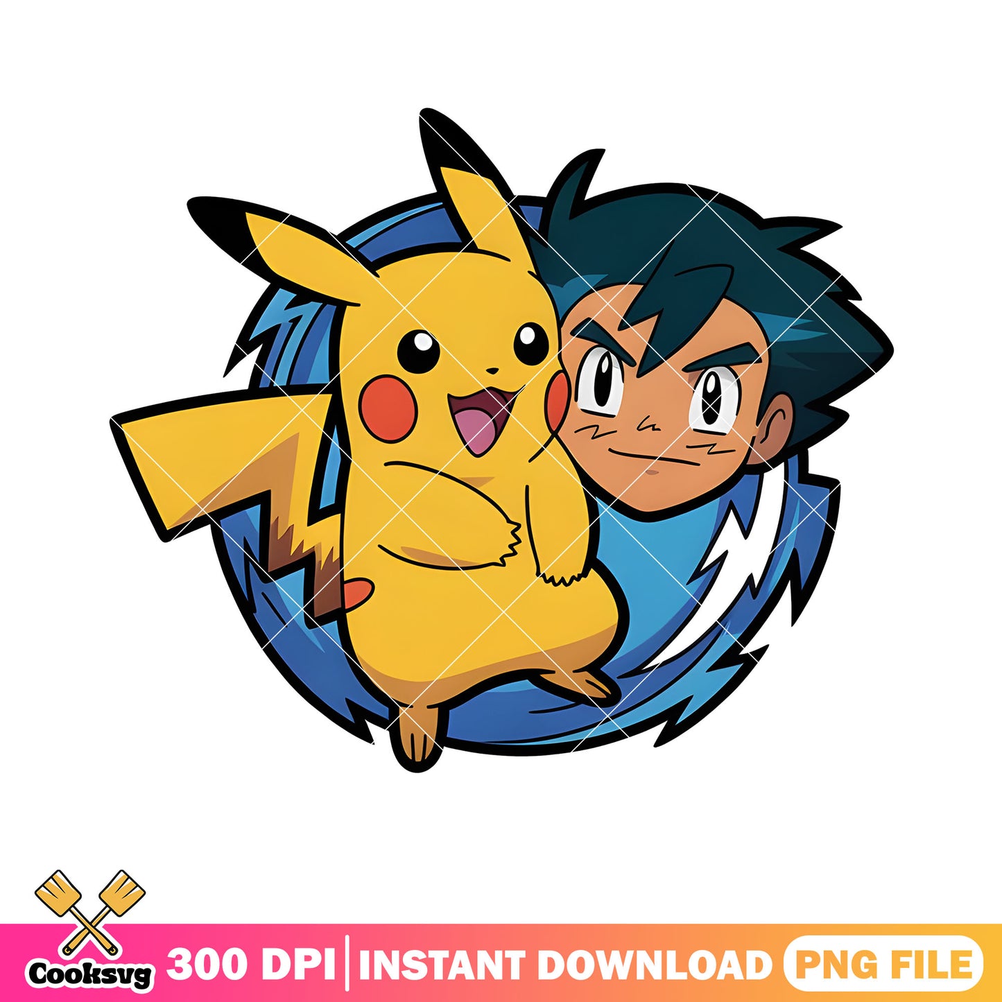 Pikachu and trainer ash png, pokemon poster png, pokemon​ ash ketchum png