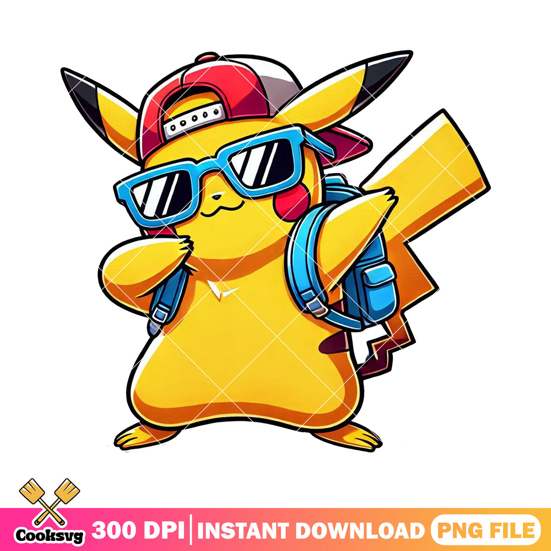 Pikachu going school design png, back to school day png, pokemon png ...