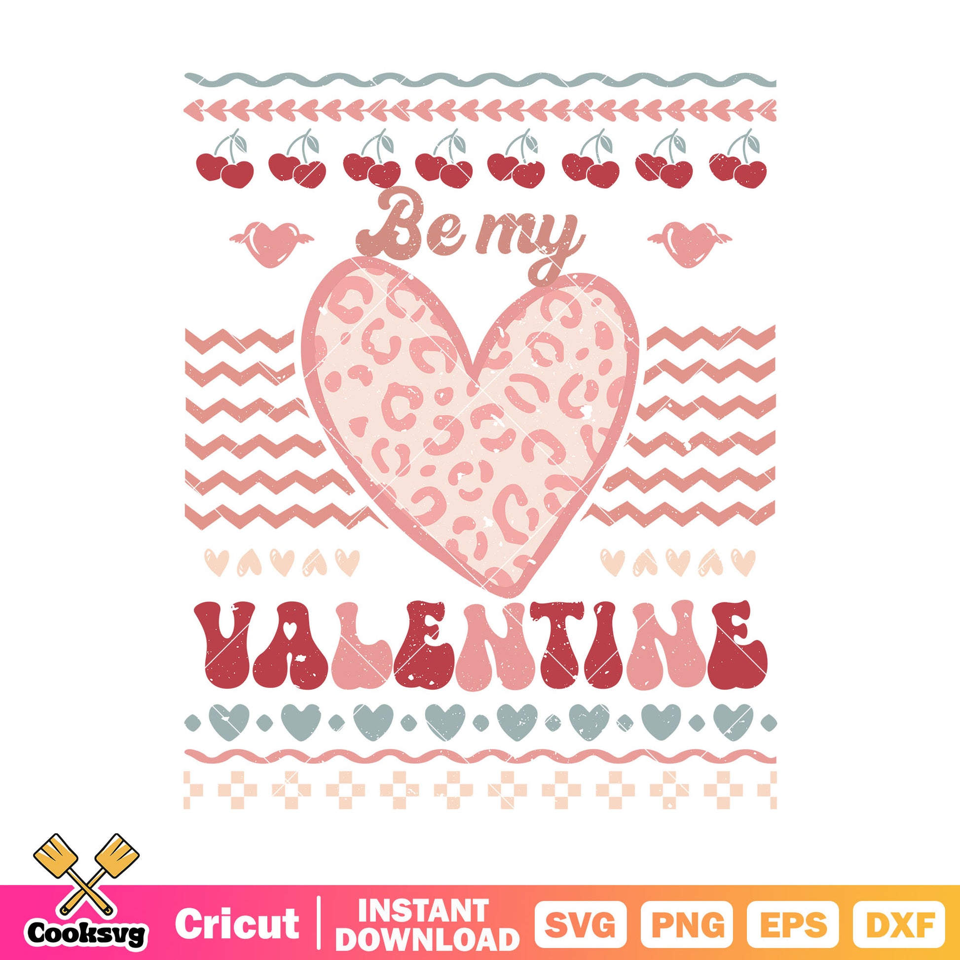 Pink heart be my valentine svg, pink valentine svg, valentine day svg