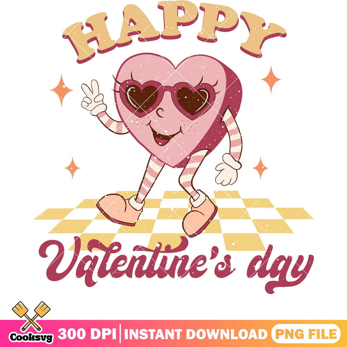 Pink heart happy valentines day png, happy valentines day png